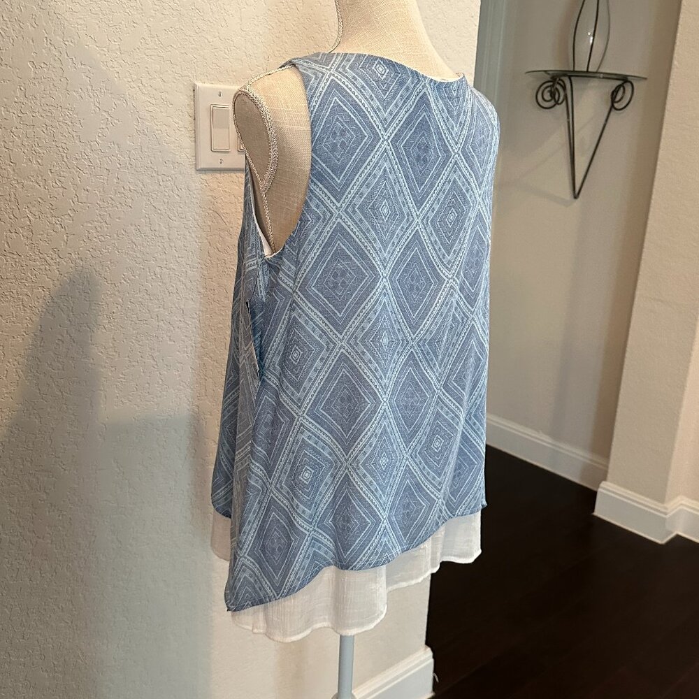 AB Studio Two tier Sleeveless Top ' - Picture 2 of 8